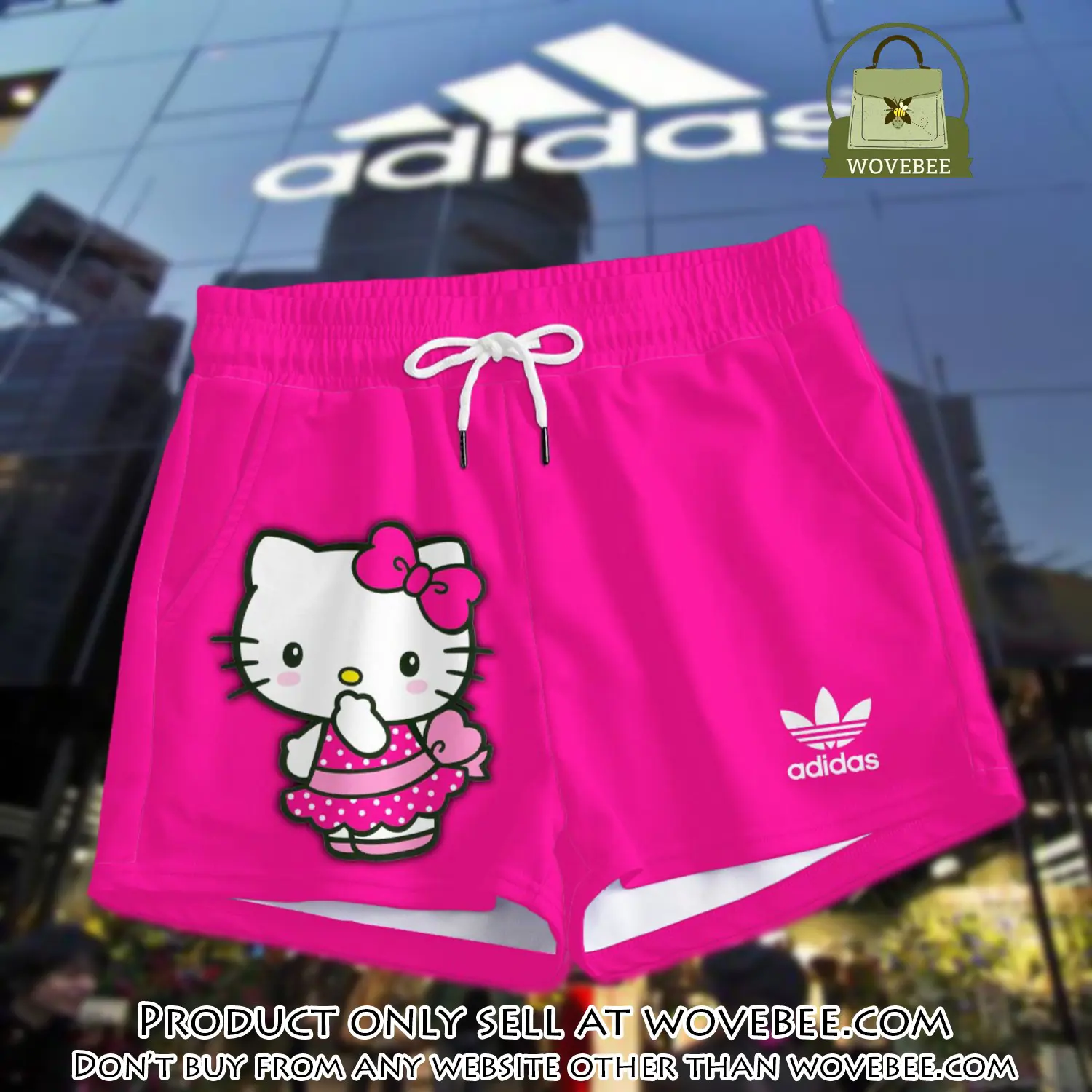Premium hello kitty in adidas women shorts lady beach shorts wms1080 wvb1414941